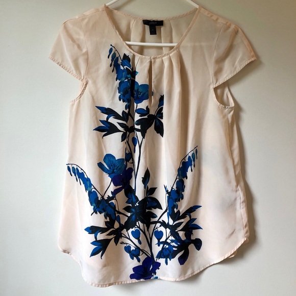 EUC silk Jcrew Blouse Sz 6 - Picture 1 of 3